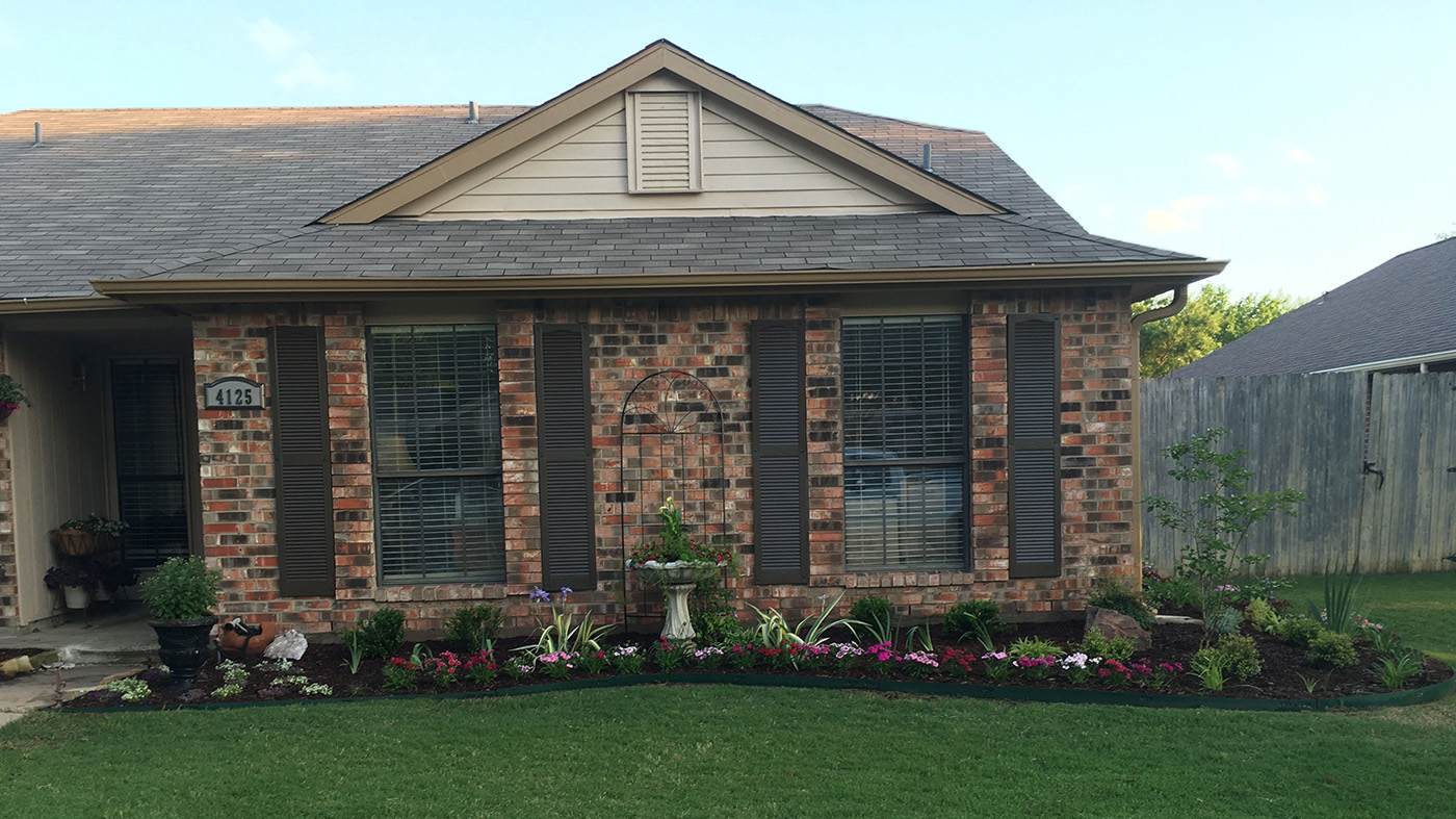 Exterior house painting project in The Colony, TX