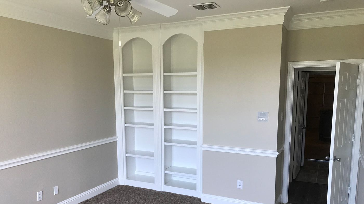 Interior painting work in a room