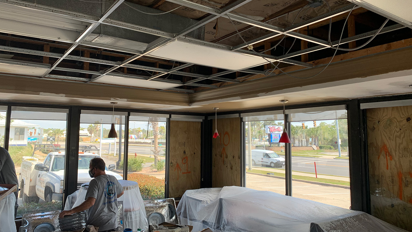 Storm restoration project in Gulf Shores, AL