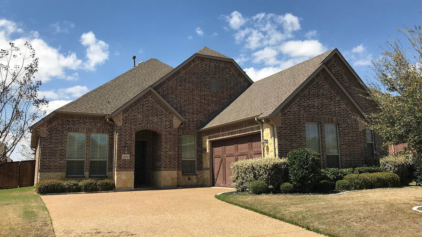 Roof replacement project in Frisco, Texas