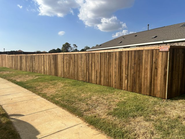 Wood fence and gate detail.